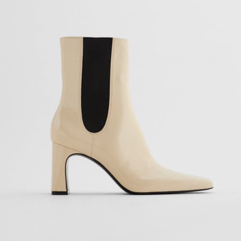 ZARA heeled ankle boots with side goring size 36